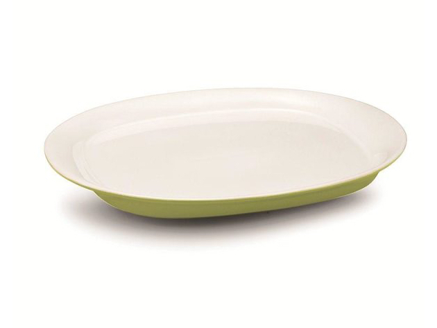 Rachael Ray Dinnerware Round and Square Collection 14-Inch Round Platter Green - Green