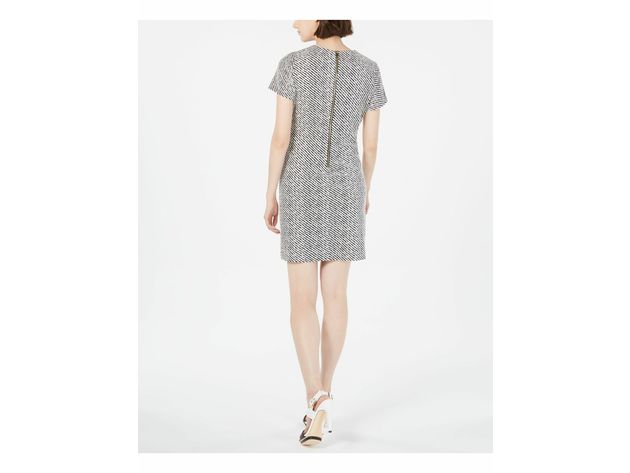 Calvin Klein Women's Jacquard Ponte-Knit Sheath Dress Bcr Size 14