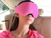 1Voice Wired Sleep Headphones Eye Mask (Pink)