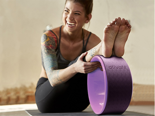 Ativafit® Sports Yoga Wheels 3-Piece Set (Purple)