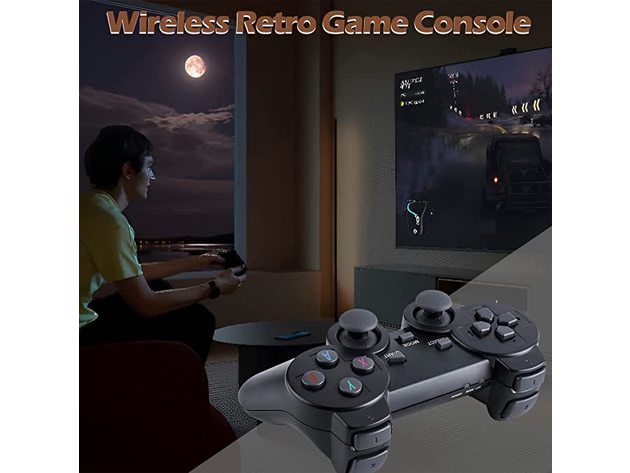 Wireless Retro Game Console,Plug and Play Video Game Stick Built in 10000+ Games