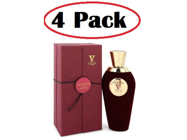 4 Pack of Lucrethia V by Canto Extrait De Parfum Spray (Unisex) 3.38 oz