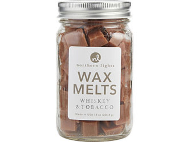 WHISKEY & TOBACCO SCENTED by  SIMMERING FRAGRANCE CHIPS - 8 OZ JAR CONTAINING 100 MELTS For UNISEX