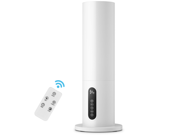 Costway 5.5L Water Tank Quiet Ultrasonic Cool Mist Humidifier w/ Timer Remote Control - White