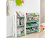 Costway Kids Toy Storage Organizer w/Bins & Multi-Layer Shelf for Bedroom Playroom Green\Blue - Green