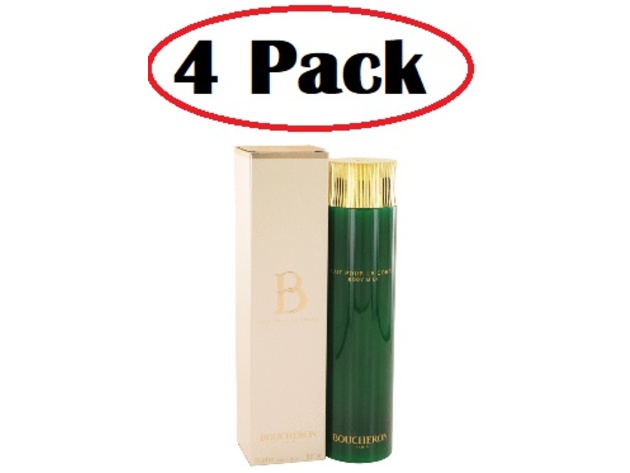 4 Pack of B De Boucheron by Boucheron Body Lotion 6.7 oz