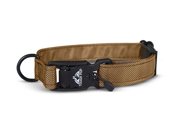Tough Pup Hawkins Tactical Dog Collar (Coyote Tan/XL)