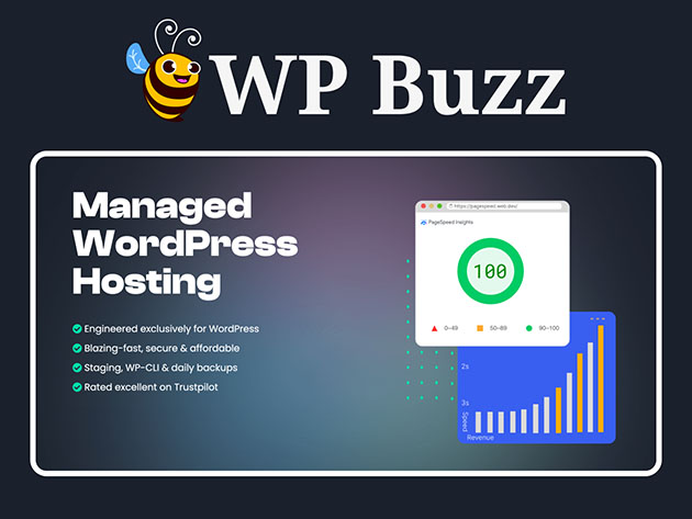 WP Buzz Managed WordPress Hosting: 3-Yr Subscription (UK)