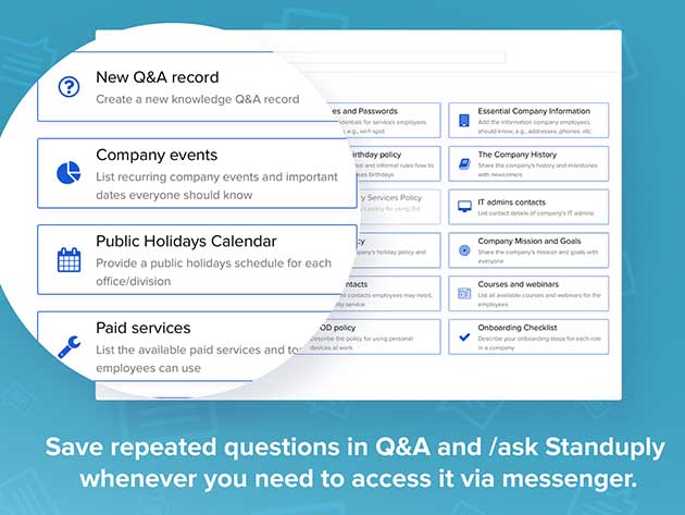Standuply HR & Employee Engagement Tool: Lifetime Subscription (Business Plan)