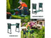Costway Folding Garden Kneeler and Seat Bench w/2 Bonus Tool Pouches & EVA Foam Pad - Green