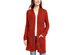 Pink Rose Juniors' Eyelet Long Cardigan Red Size Small