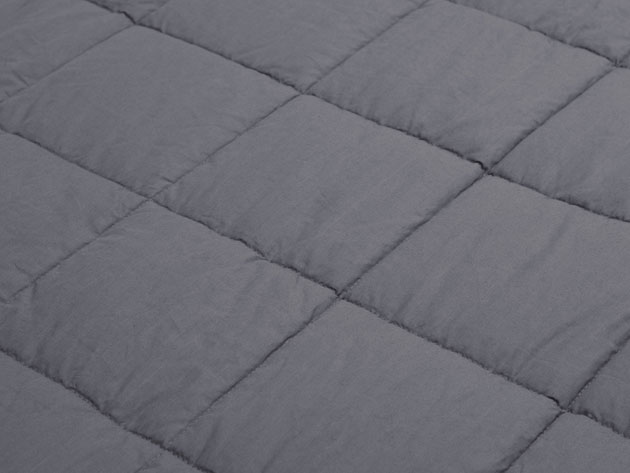 Puro Down Dark Gray 20 Lb Weighted Blanket (Large)