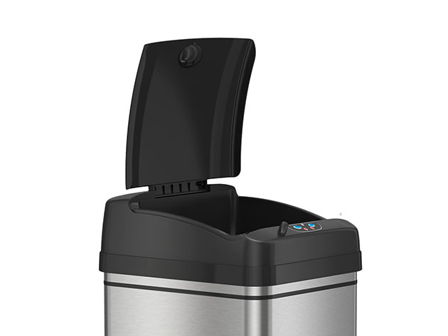iTouchless 13-Gallon Pet-Proof Sensor Trash Can with Wheels