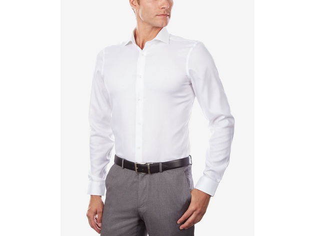 Calvin Klein Men's Slim-Fit Long-Sleeve Button Dress Shirt Size 15.5x34-33