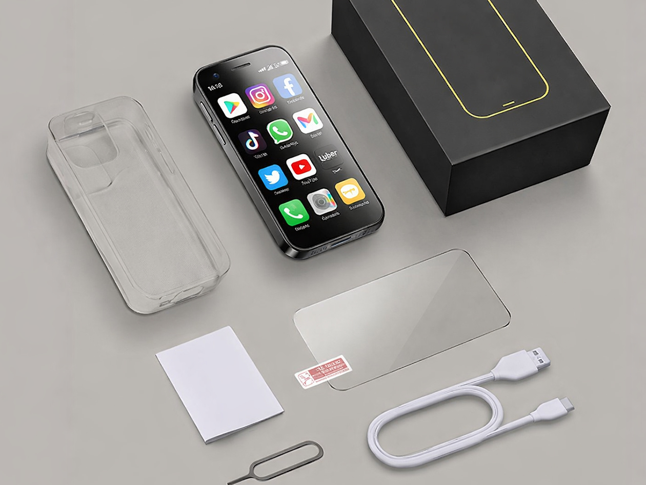 4" Mini 4G Android Smartphone with Face Unlock (Silver)