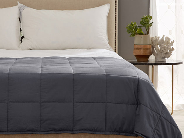 Kathy Ireland Weighted Blanket (Charcoal/10 Lb. 41"x 60") | Joyus