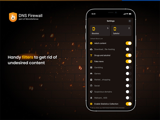 DNS FireWall: Lifetime Subscription