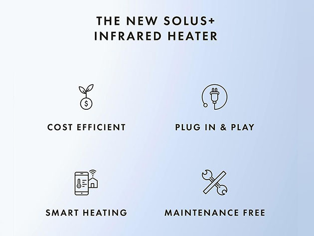 SOLUS⁺ Smart Infrared M2 Heater (White)