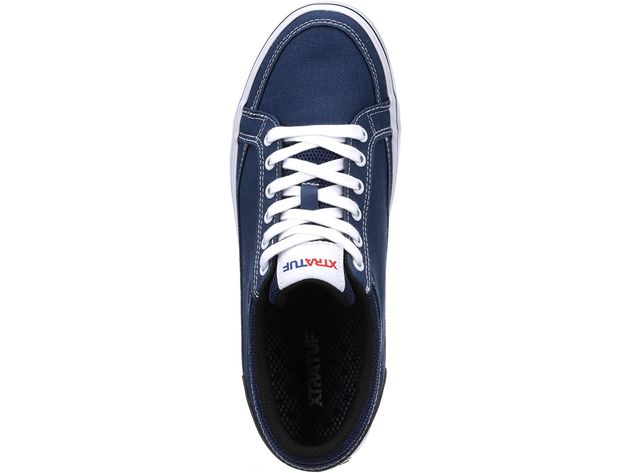 Xtratuf Chumrunner Upper Durable Canvas Men’s Deck Longwearing Comfort Casual Shoes, 13, Blue