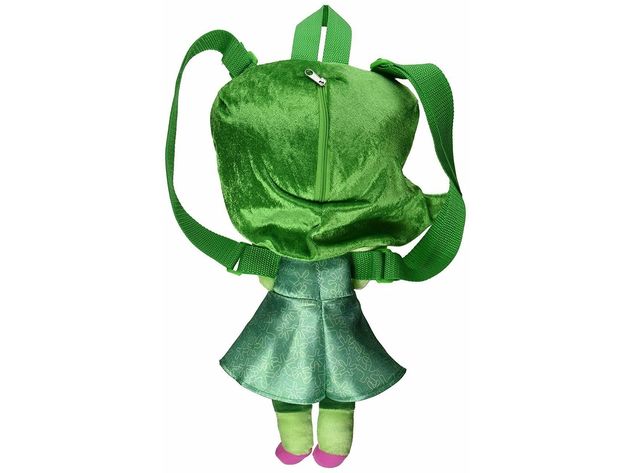 Inside Out 17 Inch Large Plush Backpack - Disgust
