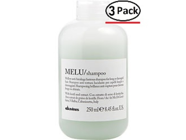 Davines By Davines Melu=Mellow Anti-Breakage Lustrous Shampoo 8.45 Oz For Unisex (Package Of 3)
