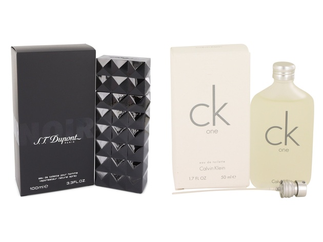 Gift set  St Dupont Noir by St Dupont EDT Spray 3.3 oz And  CK ONE EDT Pour/Spray (Unisex) 1.7 oz