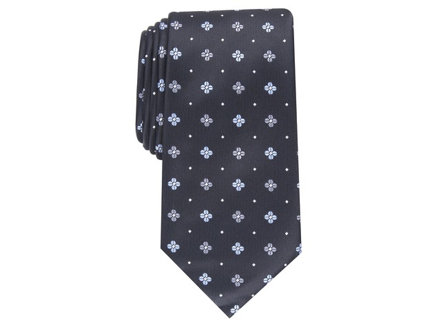 Club Room Men's Classic Neat Tie Black Size Regular