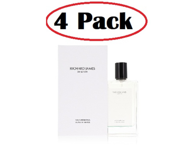 4 Pack of Aqua Aromatica Blade of Grass by Richard James Cologne Spray 3.5 oz