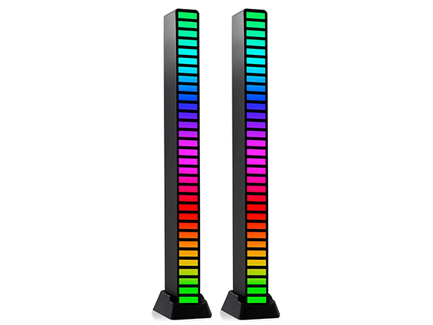 VYSN GetLit Sound Activated Multi-Color Light Bar (2-Pack)