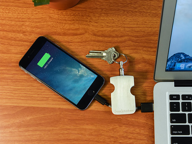 Armour Travel Steel iOS Charging Keychain