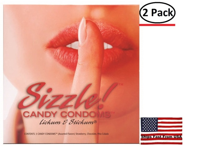 ( 2 Pack ) Sizzle! Candy Condoms - 3 Pack