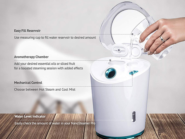 NanoSteamer PRO 4-in-1 Nano Ionic Facial Steamer