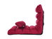 Costway Folding Lazy Sofa Chair Stylish Sofa Couch Bed Lounge Chair W/Pillow - Burgundy