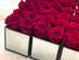 Rose Box™ Mirrored Table Centerpiece & 12 Everlasting Roses (Pure White)