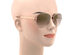 Oscar De La Renta Acetate Rose Gold Brown Aviator-Style Sunglasses (Store-Display Model)
