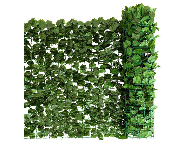 Costway 59''x118'' Faux Ivy Leaf Decorative Privacy Fence Screen Artificial Hedge Fencing - Green
