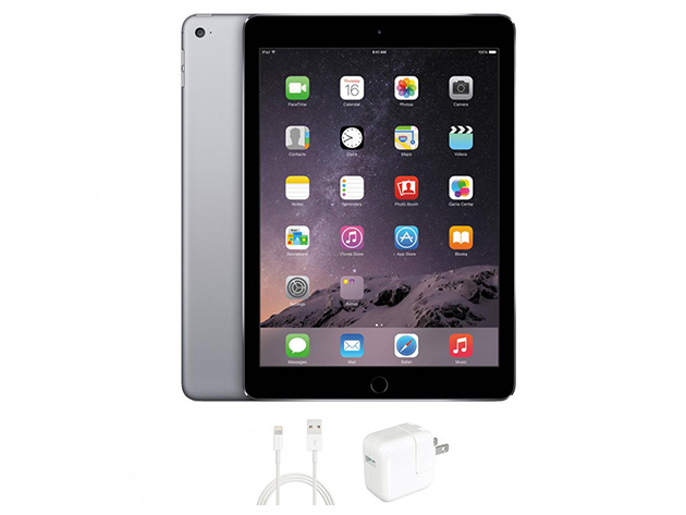 Refurb Apple iPad Air Black Bundle w/ Beats Flex Headphones On Sale