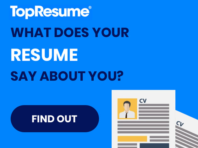 FREE: 1 Resume Review from TopResume