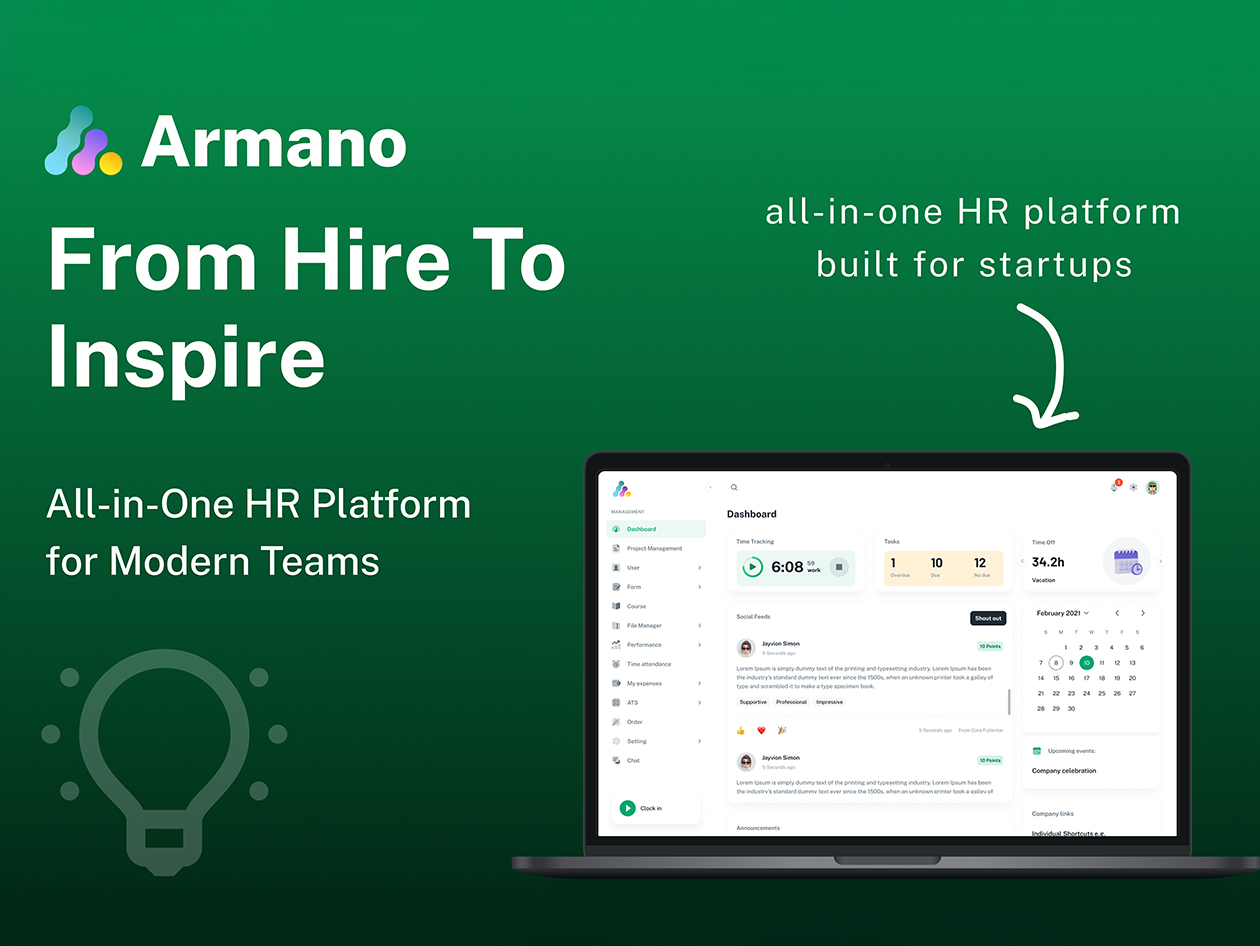 Armano HR Software: Lifetime Subscription