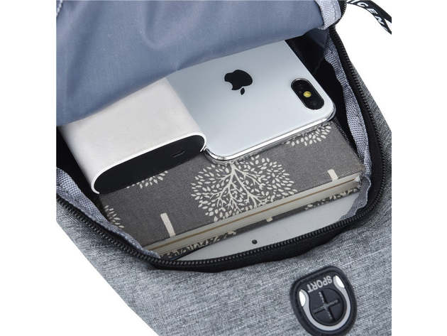 Crossbody Sling Bag (Charcoal)