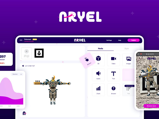 Aryel AR Marketing Platform: Lifetime Subscription