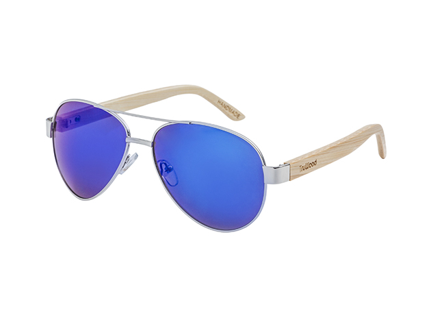 Weekender Wooden Sunglasses (Blue)