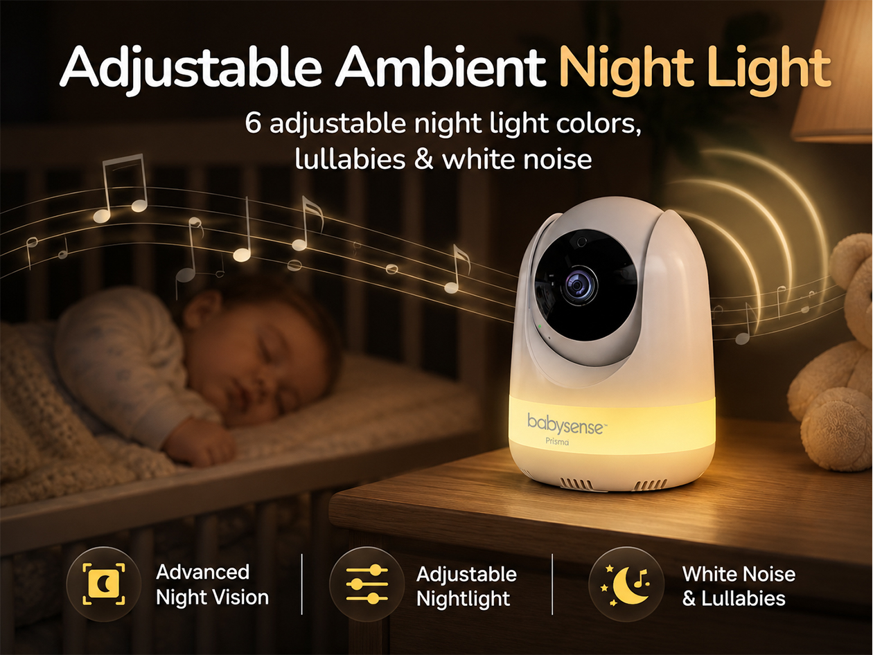 Babysense Prisma: HD Non-Wi-Fi Video Baby Monitor (2 Cameras)
