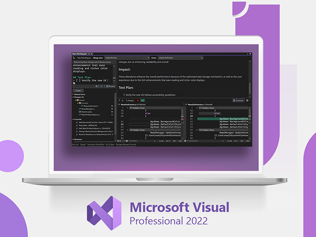 Microsoft Visual Studio Professional 2022 for Windows - Experience Cross Platform Development & Collaborative Innovation for Seamless, Efficient Programming