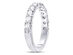 1.00 Carat (ctw G-H, I2-I3) Diamond Wedding Anniversary Band in 14K White Gold - 8.5