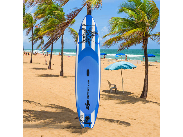 Costway 11' Inflatable Stand Up Paddle Board W/Adjustable Paddle Carry Bag Youth Adult