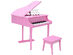 30 key Childs Toy Grand Baby Piano w/ Kids Bench Wood - Pink