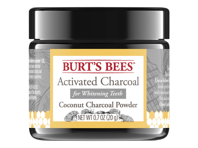 Burt's Bees Activated Charcoal Powder for Whitening Teeth, Paraben Free, Made Without Sodium Lauryl Sulfate, 0.7 Ounce