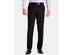 Haggar Men's Premium Comfort Straight-Fit 4-Way Stretch Wrinkle-Free Flat-Front Dress Pants Black Size 33X30