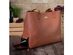 Brown Genuine Leather Tote with Insulated Lunch Bag Pocket / Wine Carrier. Wine Purses For Women Who Have Everything